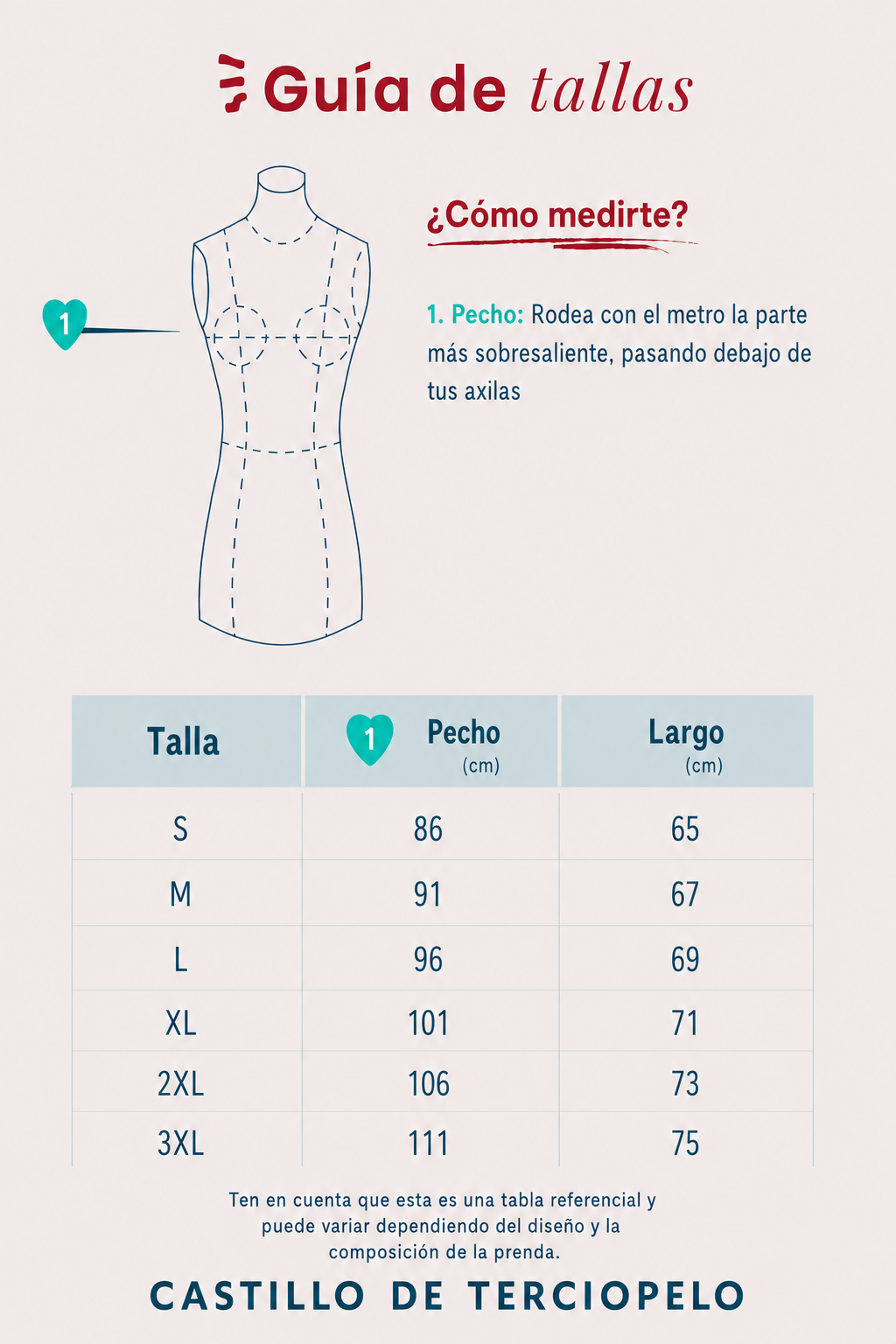 Guía de tallas