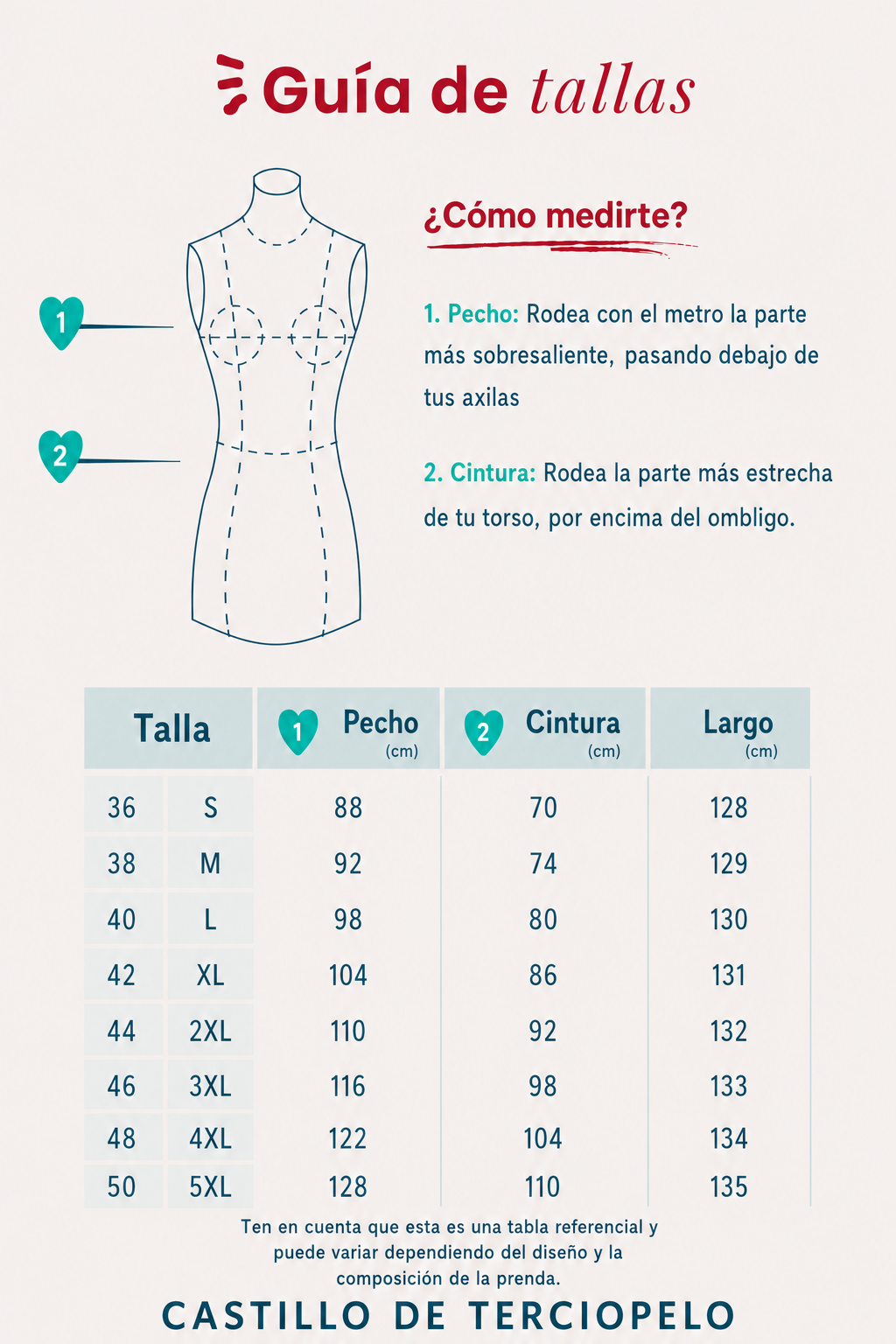Guía de tallas