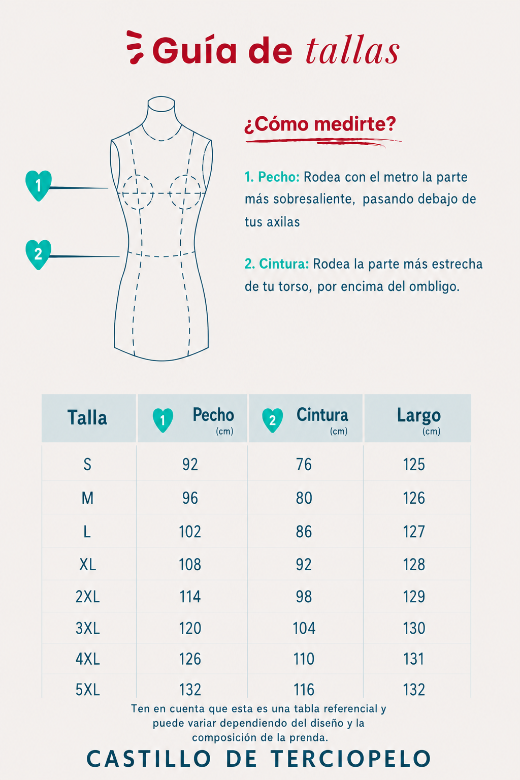 Guía de tallas