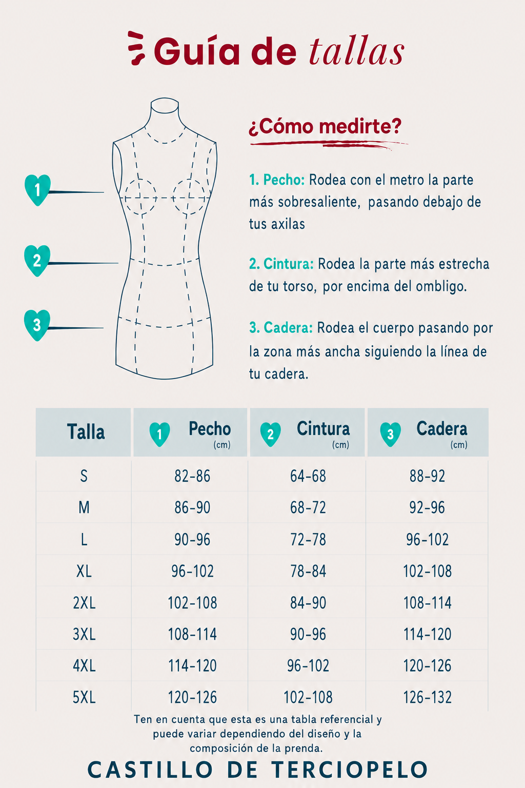 Guía de tallas