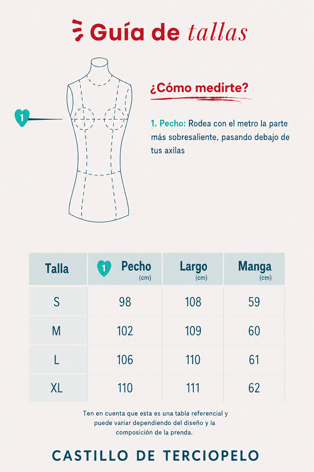 Guía de tallas