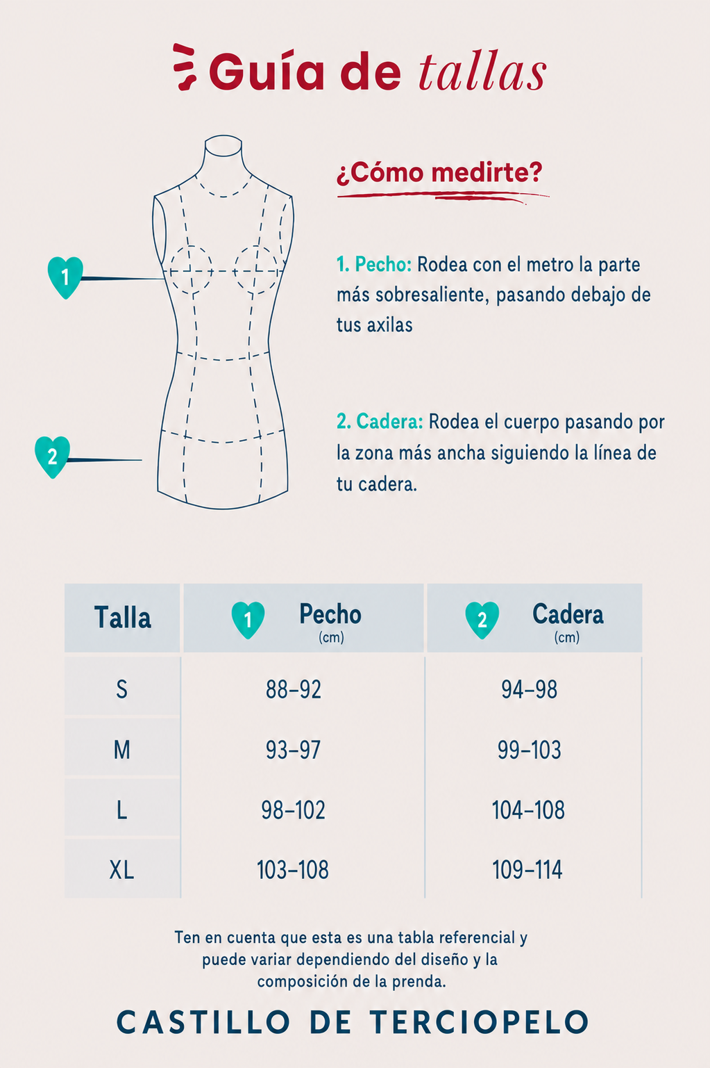 Guía de tallas