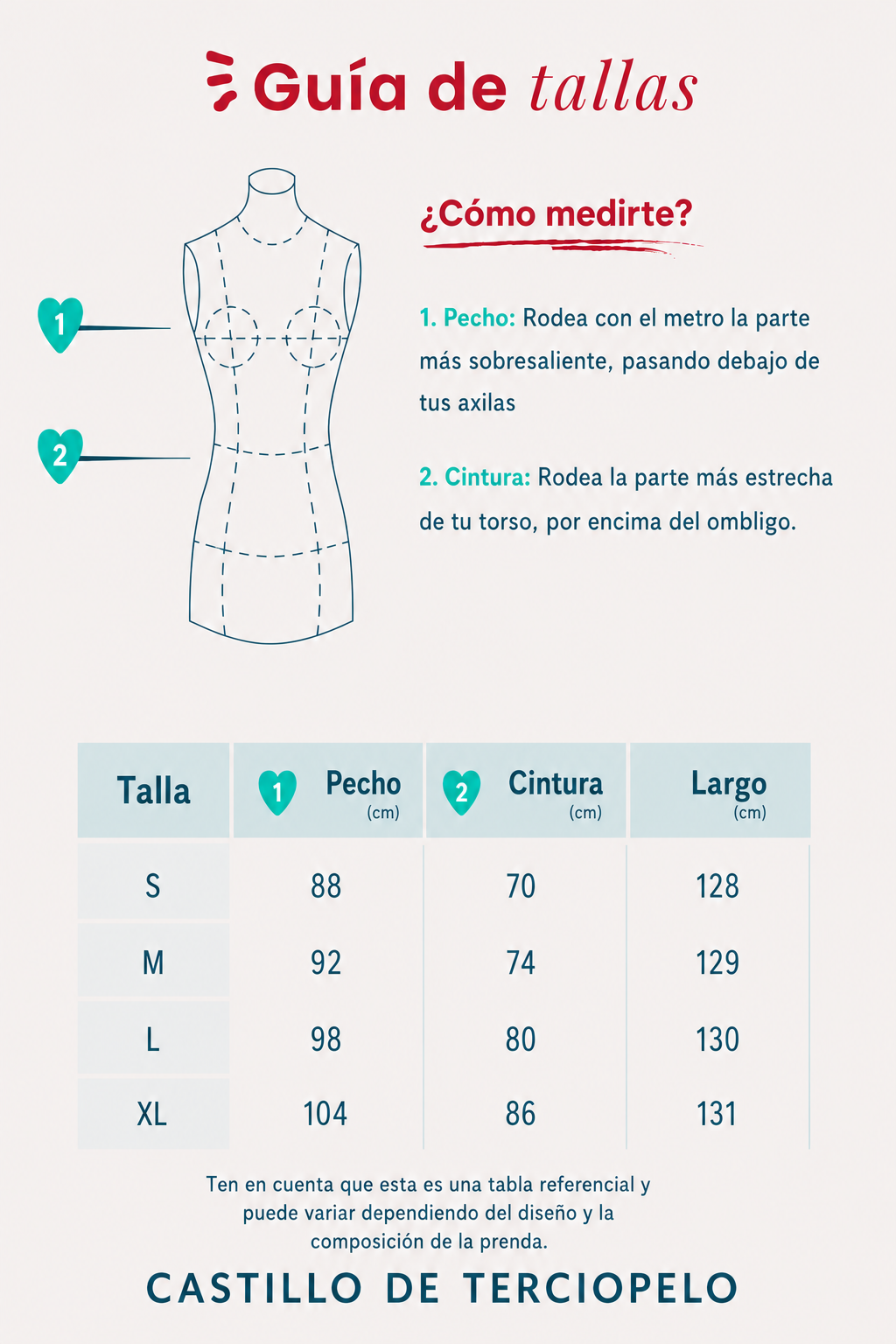 Guía de tallas