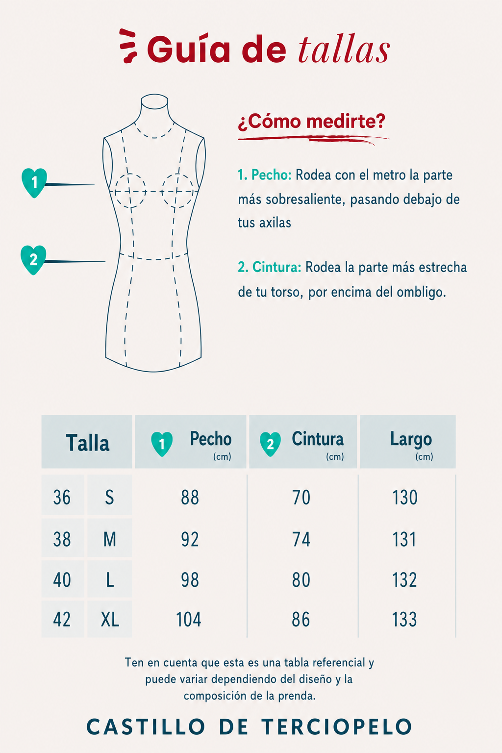 Guía de tallas