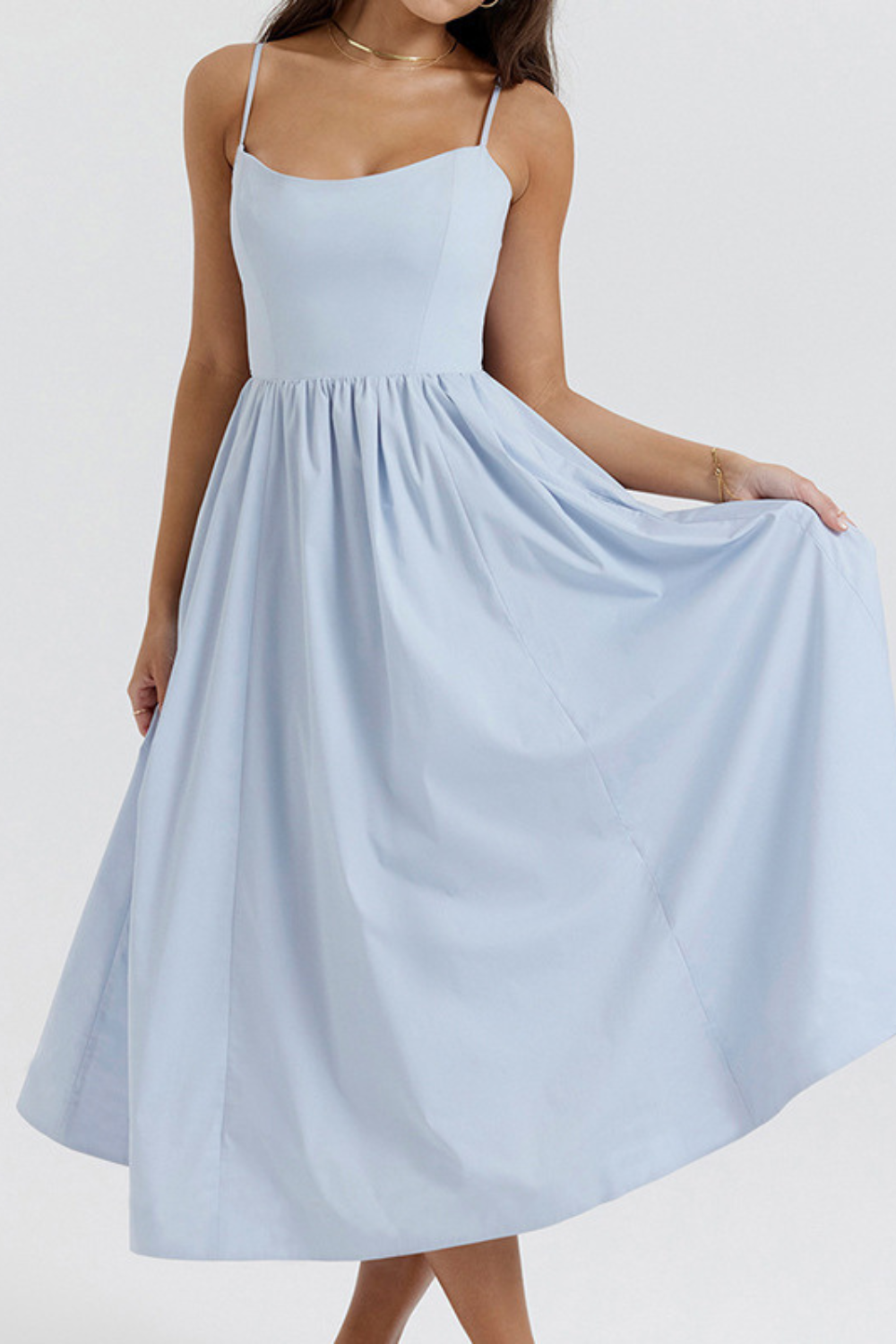 ELEGANTE ESTILO MIDI DE VERANO CON CORSÉ - ESTELLA