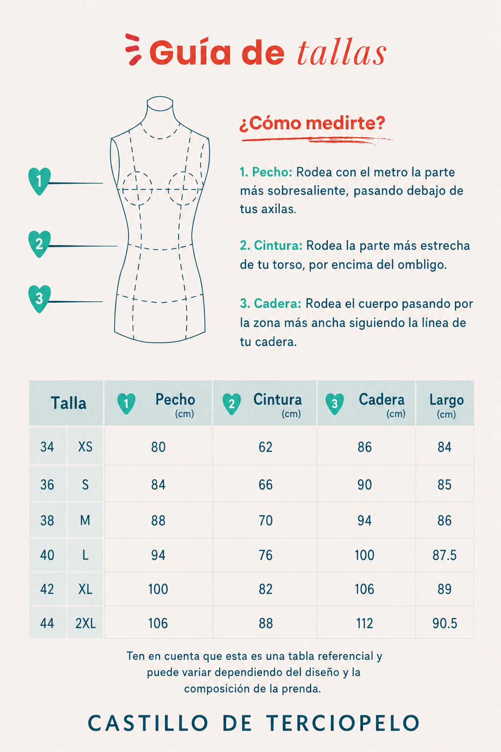 Guía de tallas