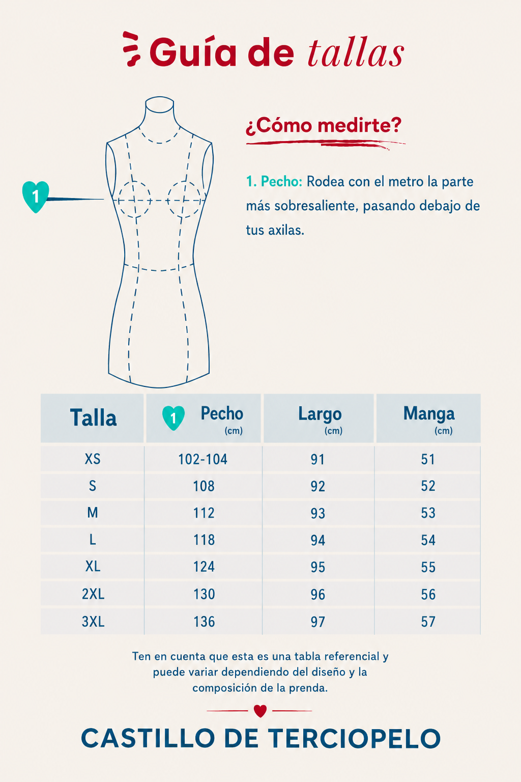 Guía de tallas