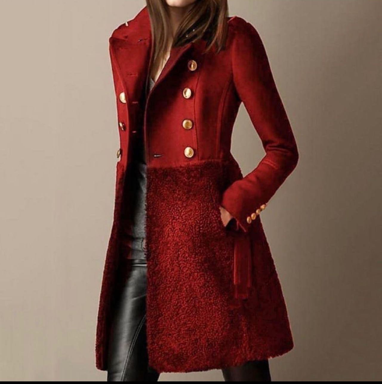 ABRIGO DE INVIERNO CRUZADO ELEGANTE - KADOMA