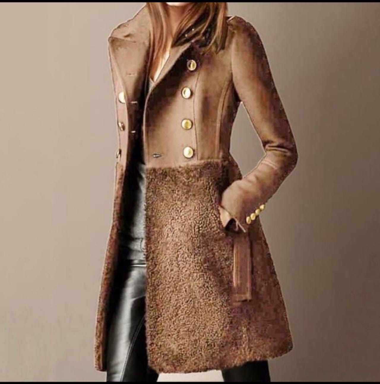 ABRIGO DE INVIERNO CRUZADO ELEGANTE - KADOMA