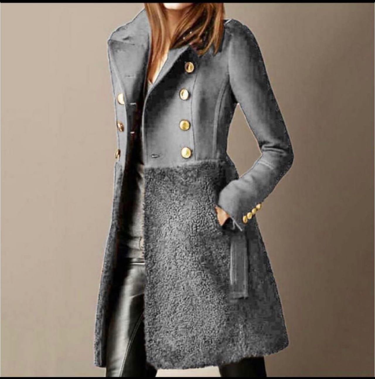 ABRIGO DE INVIERNO CRUZADO ELEGANTE - KADOMA
