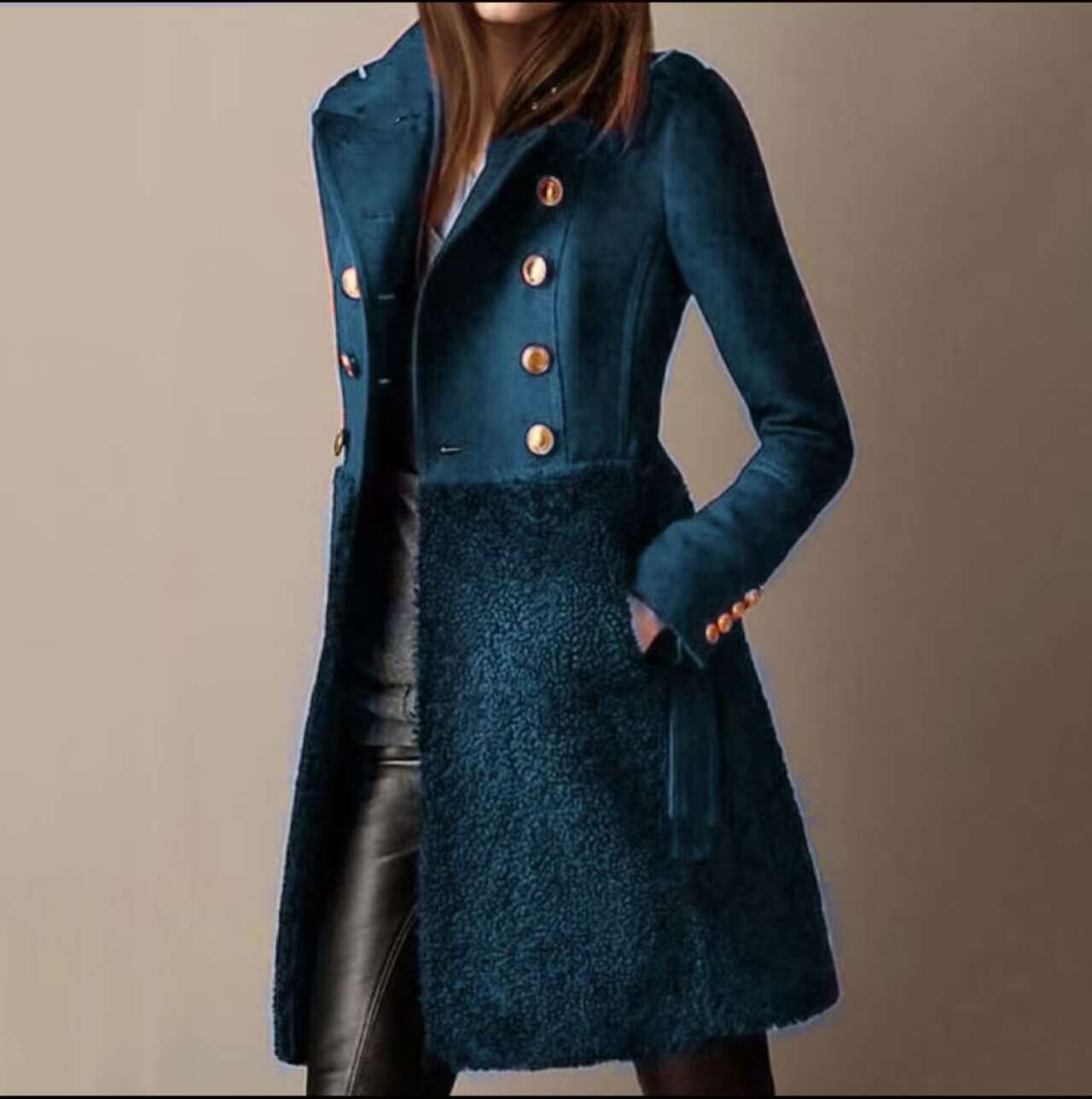 ABRIGO DE INVIERNO CRUZADO ELEGANTE - KADOMA