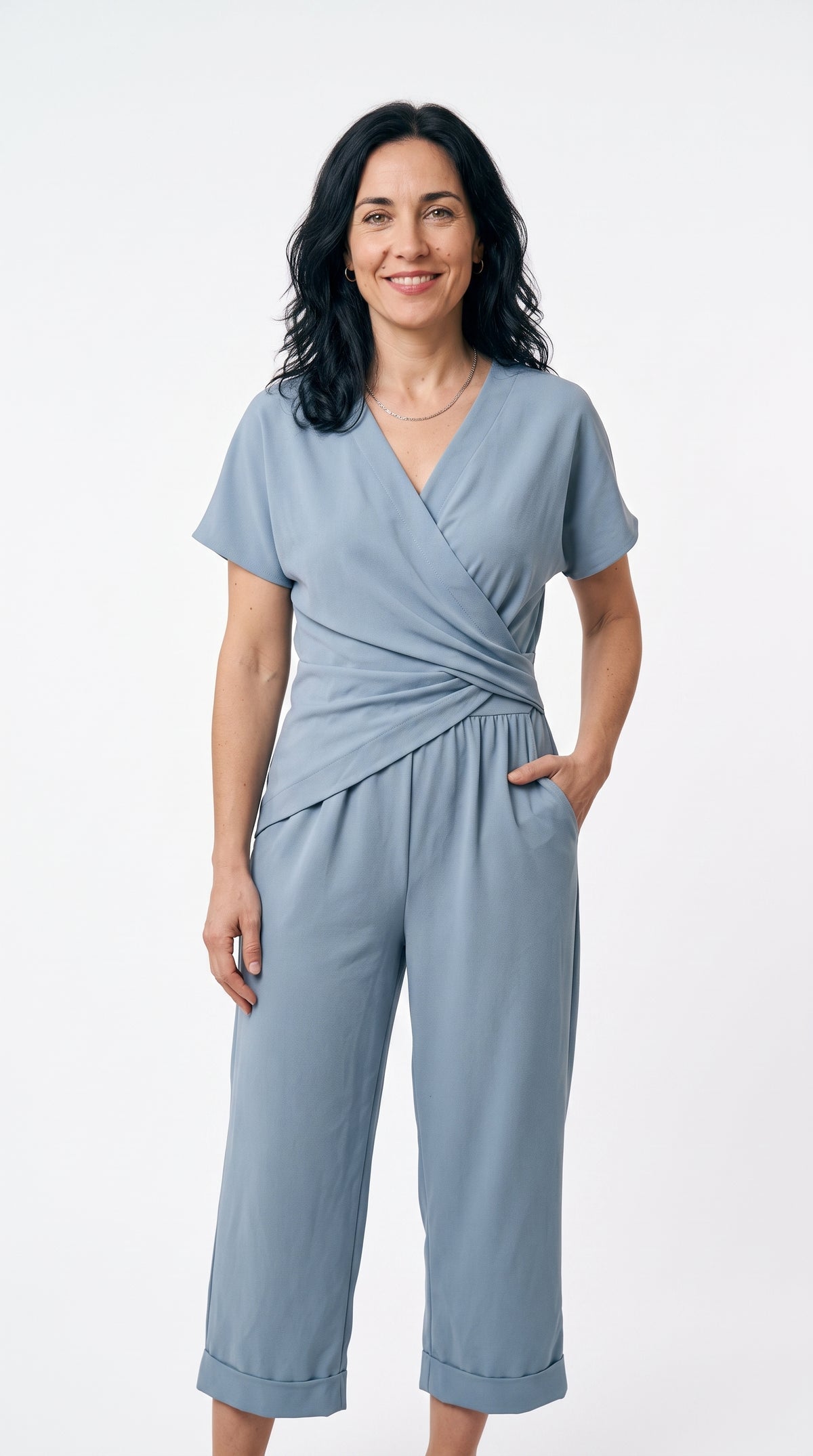 CONJUNTO TOP CRUZADO Y PANTALÓN | AMELIE