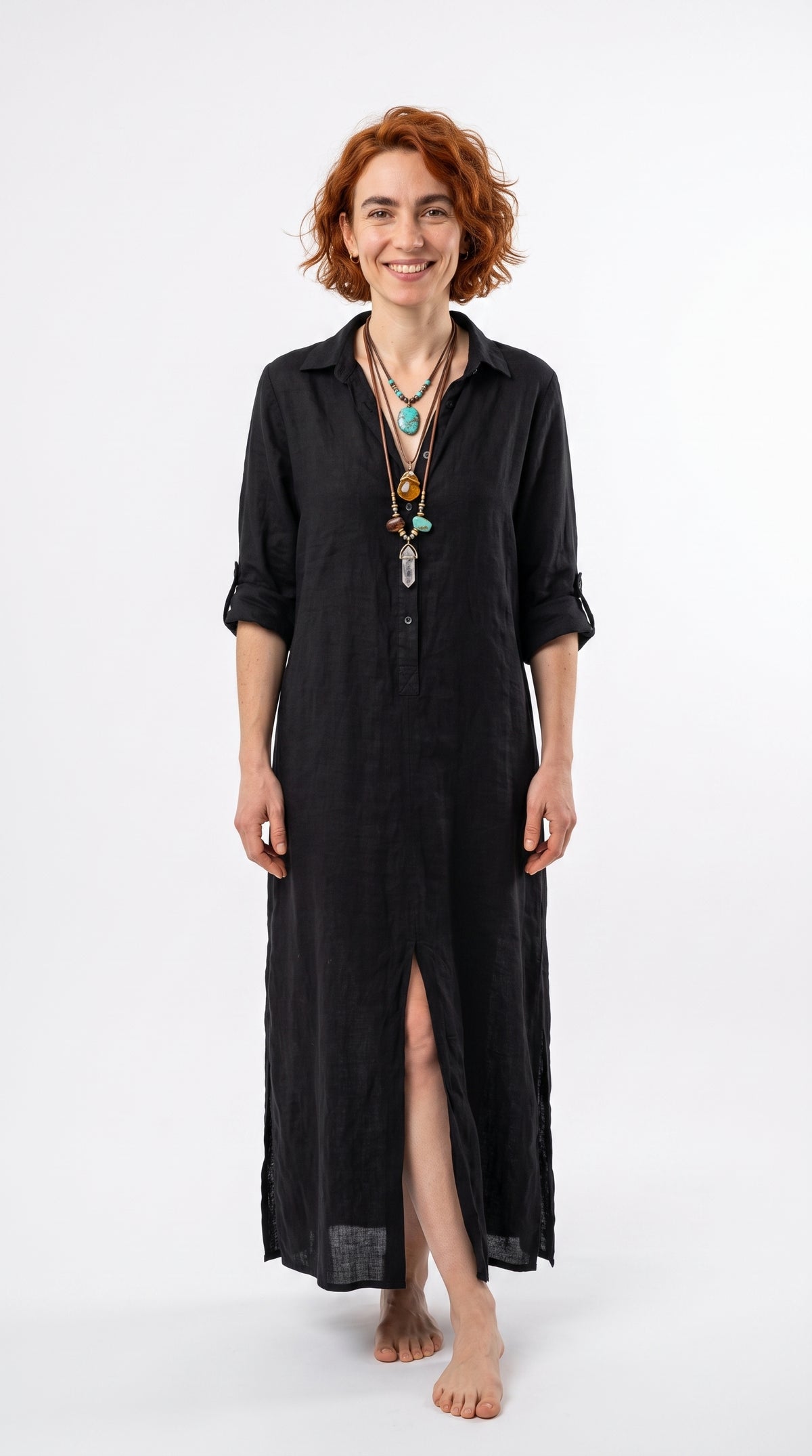 VESTIDO LARGO RELAJADO | DISSA