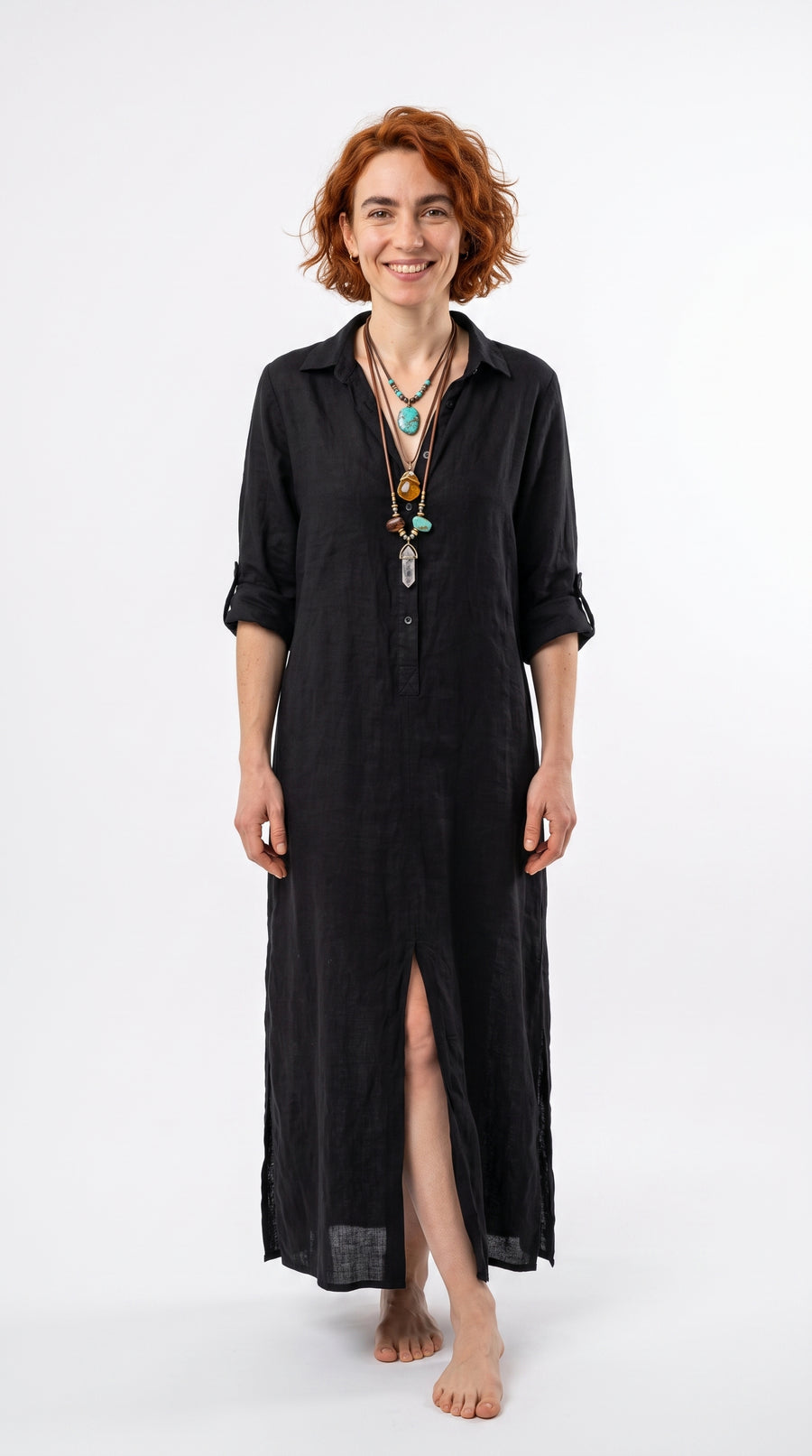 VESTIDO LARGO RELAJADO | DISSA