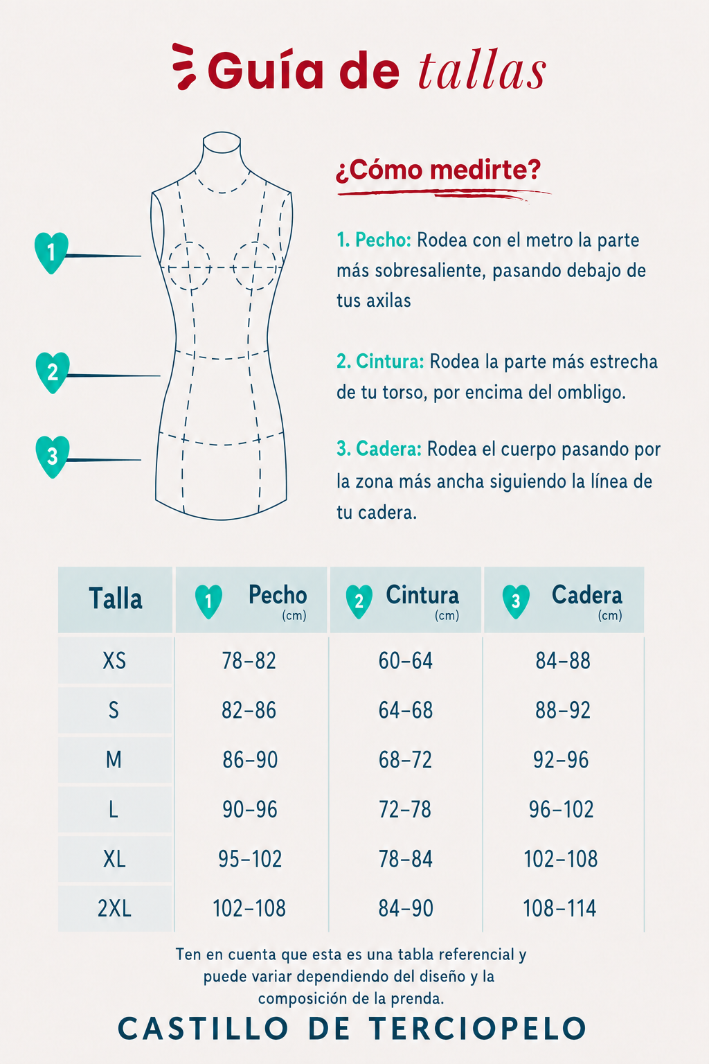 Guía de tallas