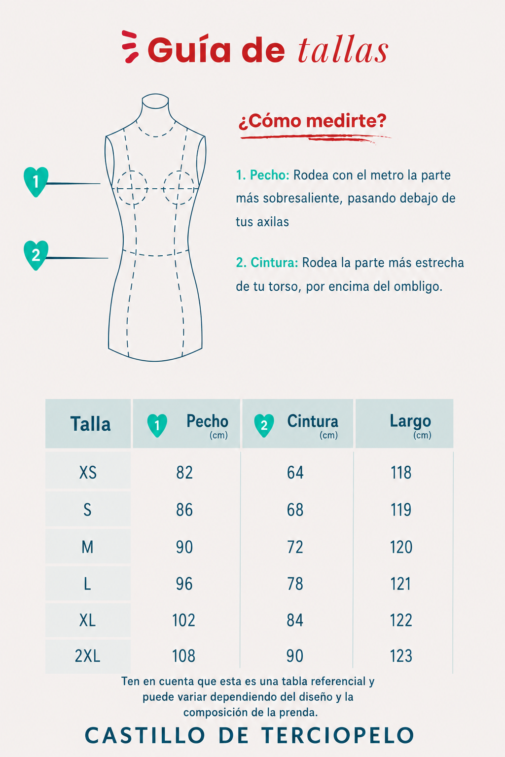 Guía de tallas