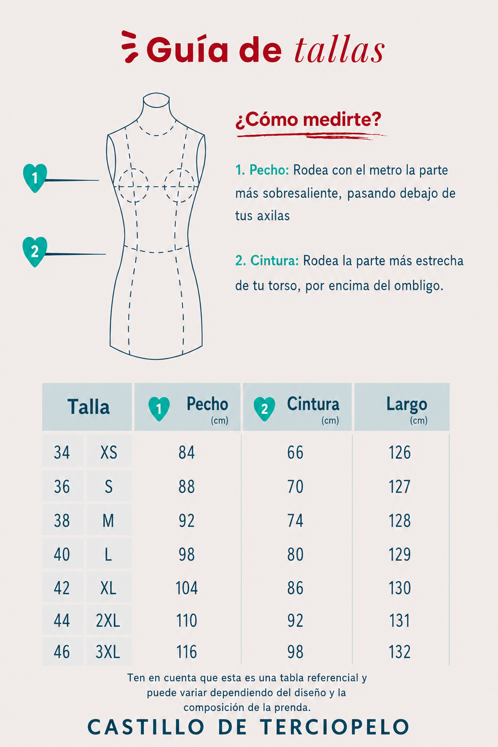 Guía de tallas