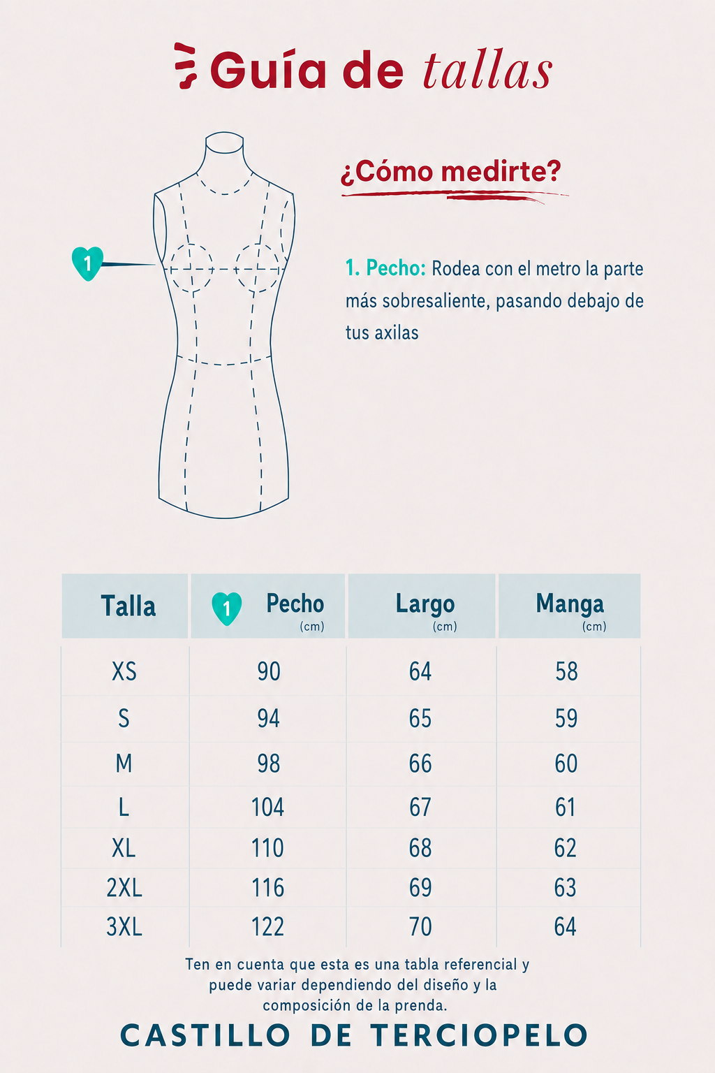 Guía de tallas