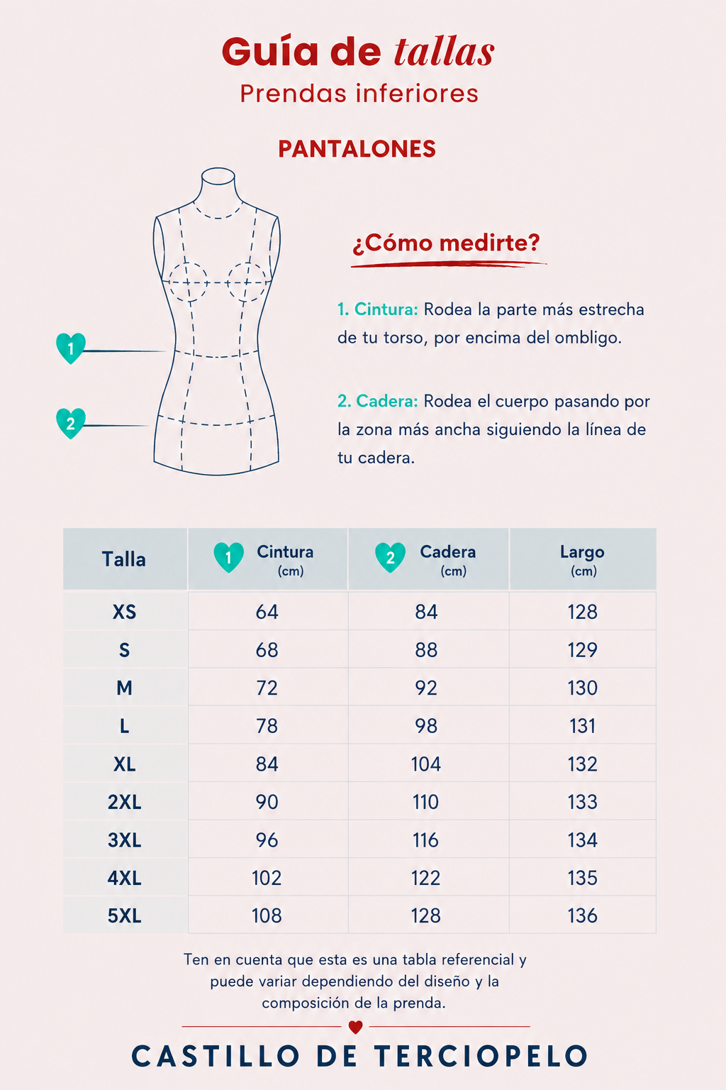 Guía de tallas