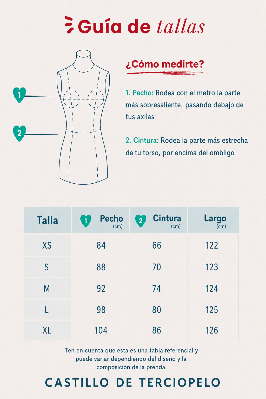 Guía de tallas