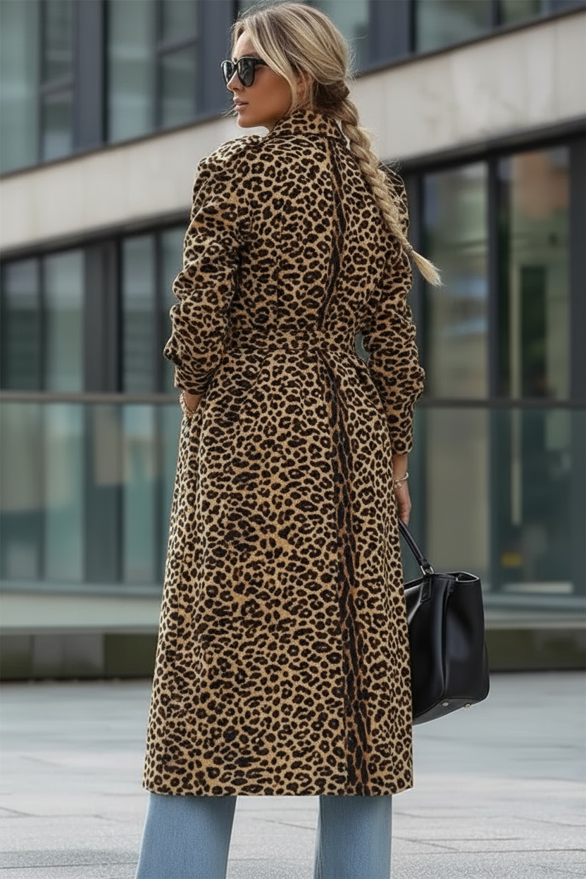 ABRIGO MIDI LEOPARDO - LUBANGO