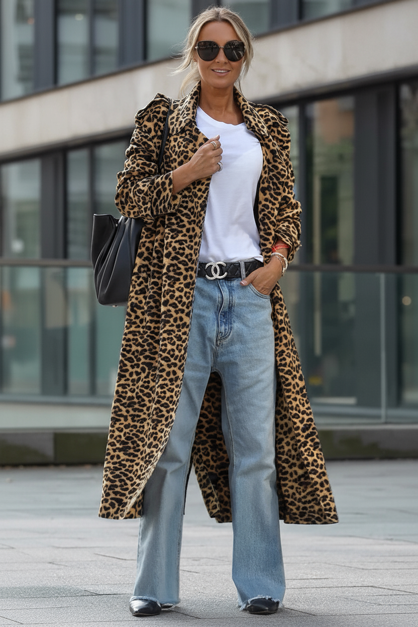 ABRIGO MIDI LEOPARDO - LUBANGO