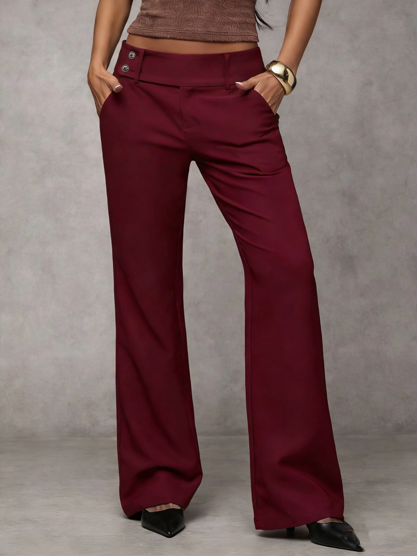 PANTALONES MODERNOS DE CORTE ANCHO - BENIN