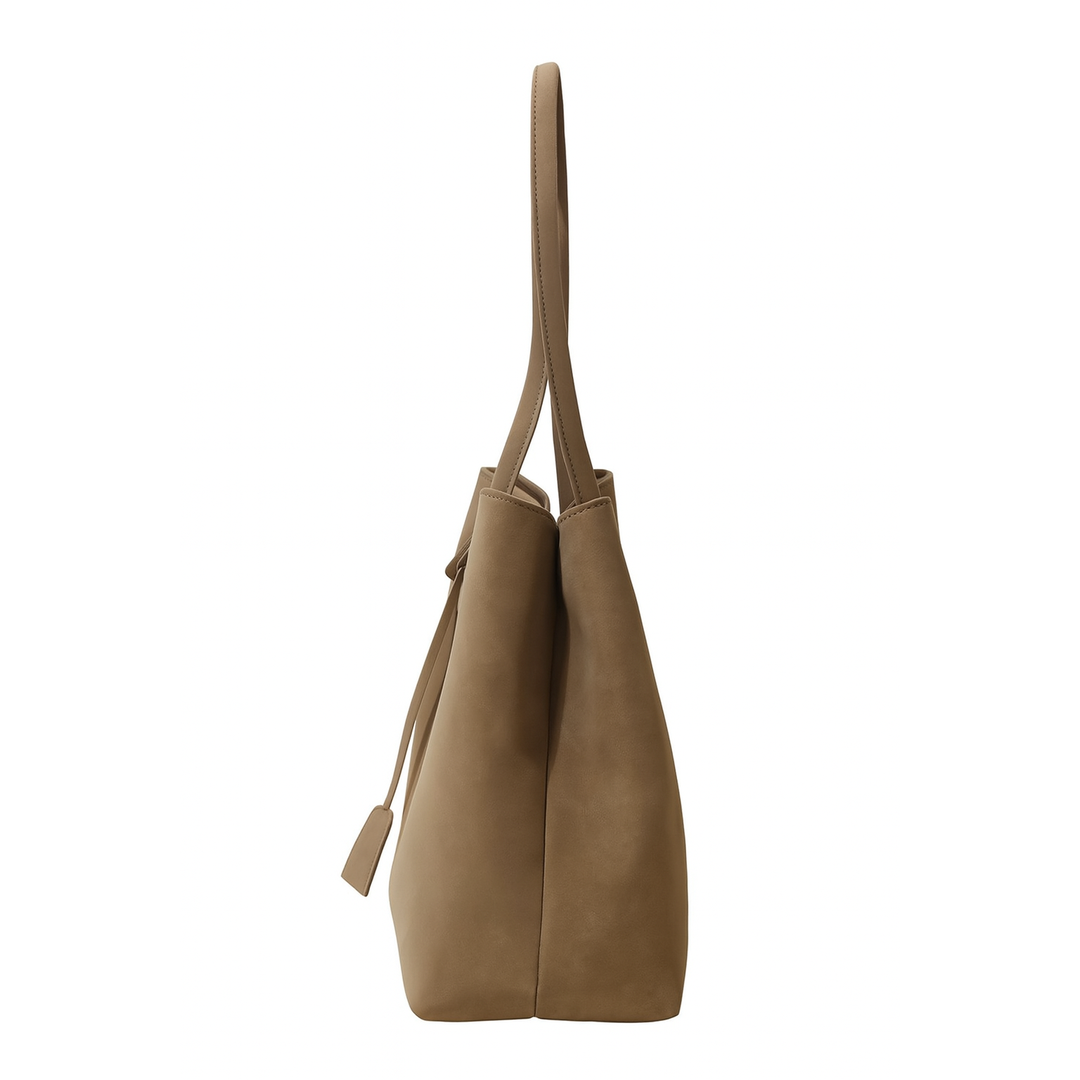 BOLSO DE HOMBRO DE ANTE SINTÉTICO - ZIDRA