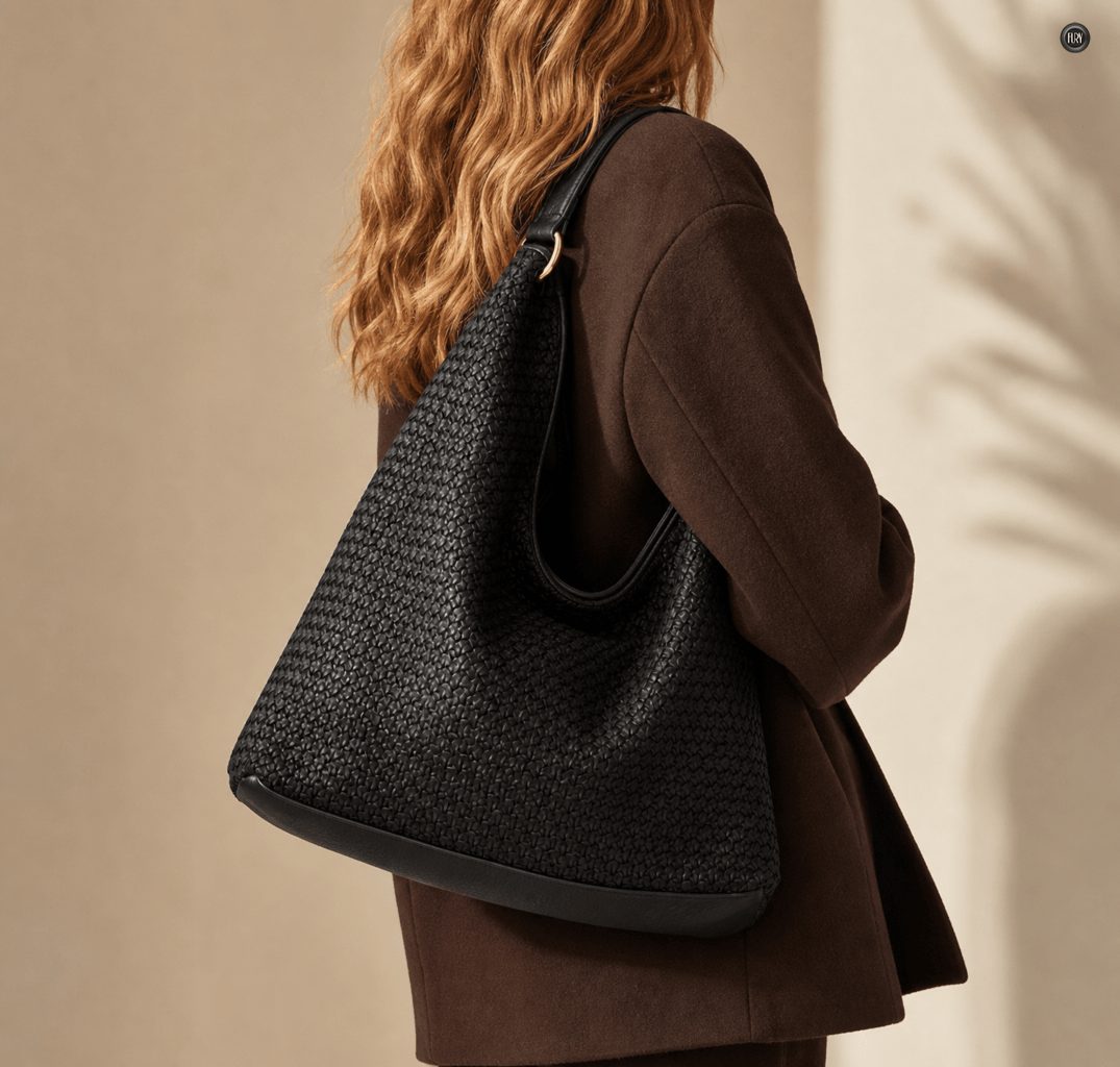 Borsa Altea Maxi in pelle intrecciata