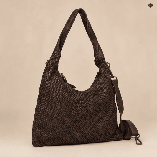 Borsa Anastasia in pelle intrecciata