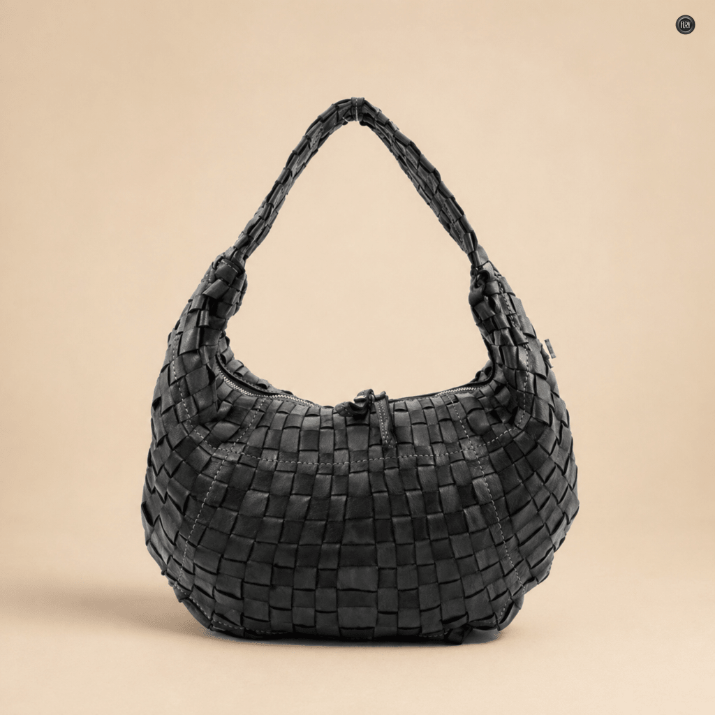 Borsa Armonia in pelle intrecciata