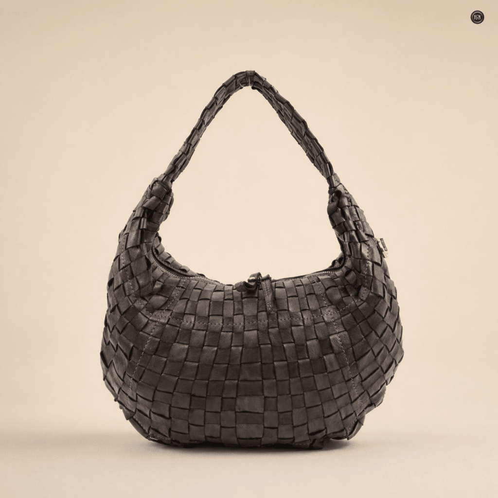Borsa Armonia in pelle intrecciata