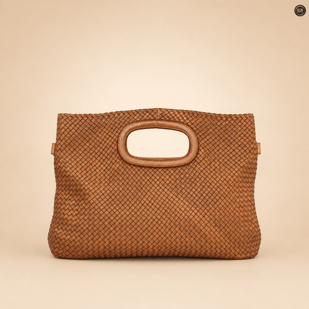 Borsa Artemisia in pelle intrecciata