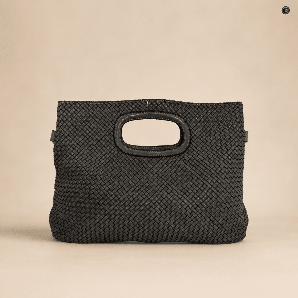 Borsa Artemisia in pelle intrecciata