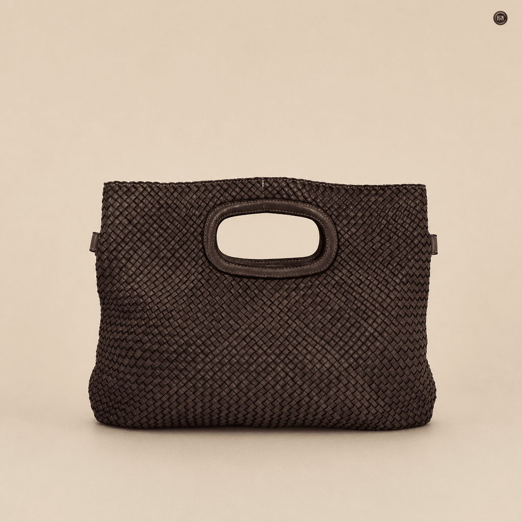 Borsa Artemisia in pelle intrecciata