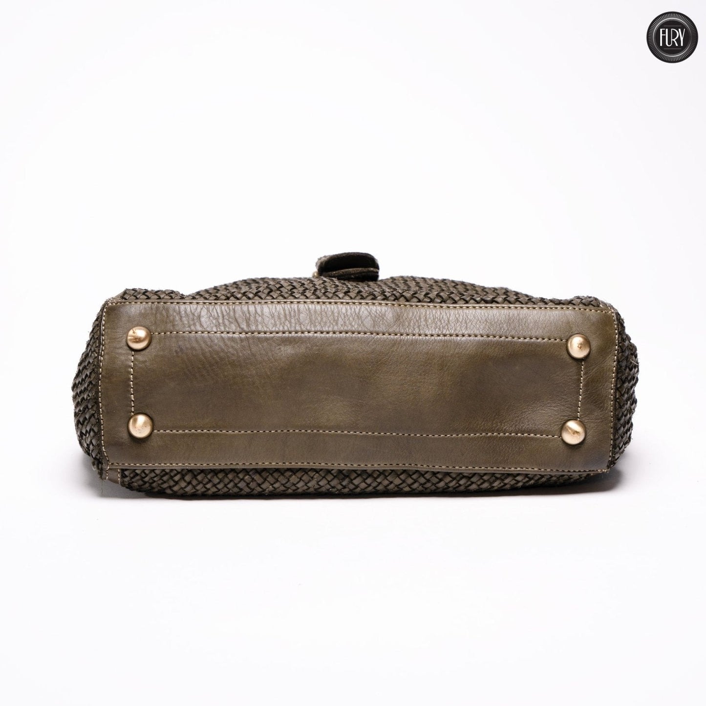 Borsa Camilla in pelle intrecciata