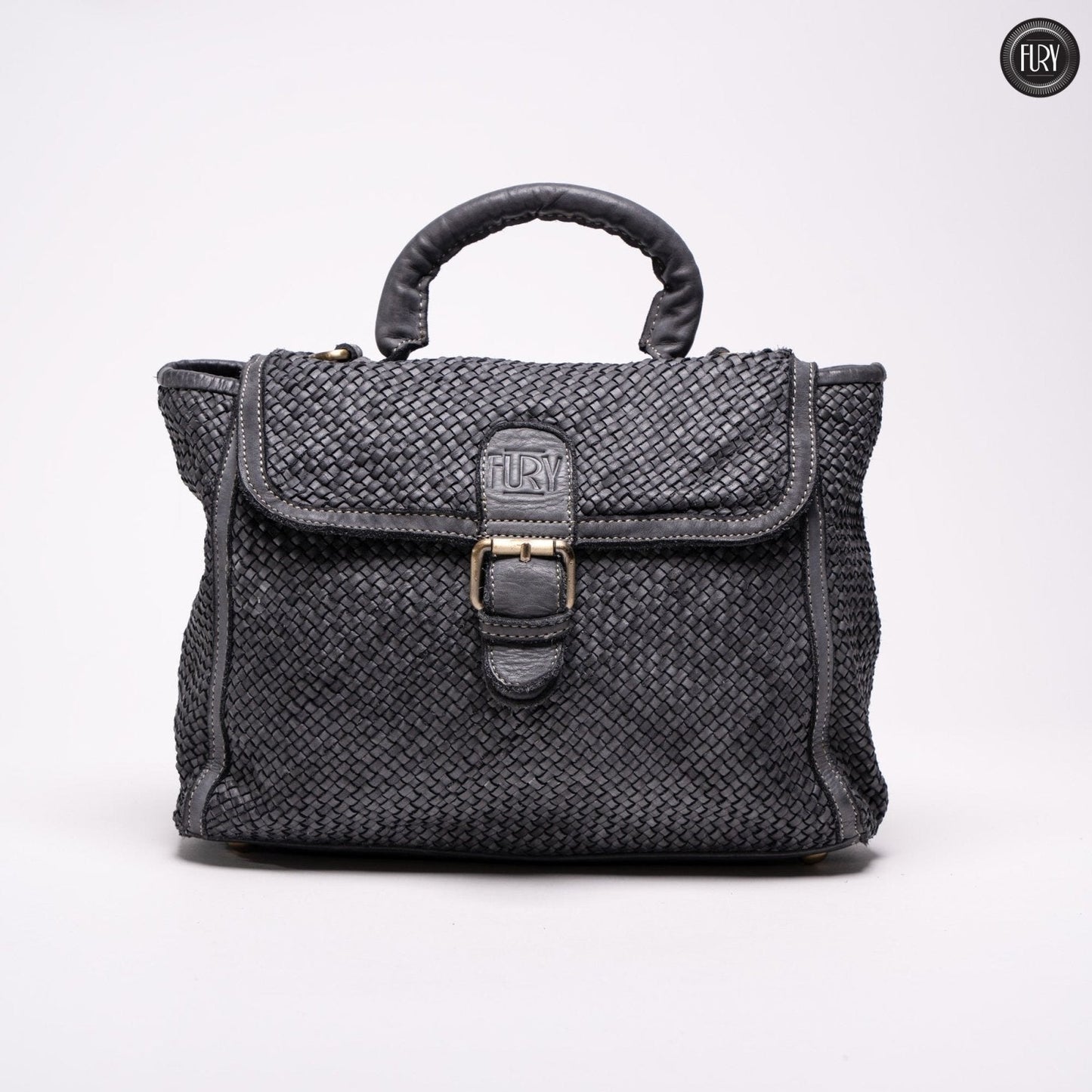 Borsa Camilla in pelle intrecciata