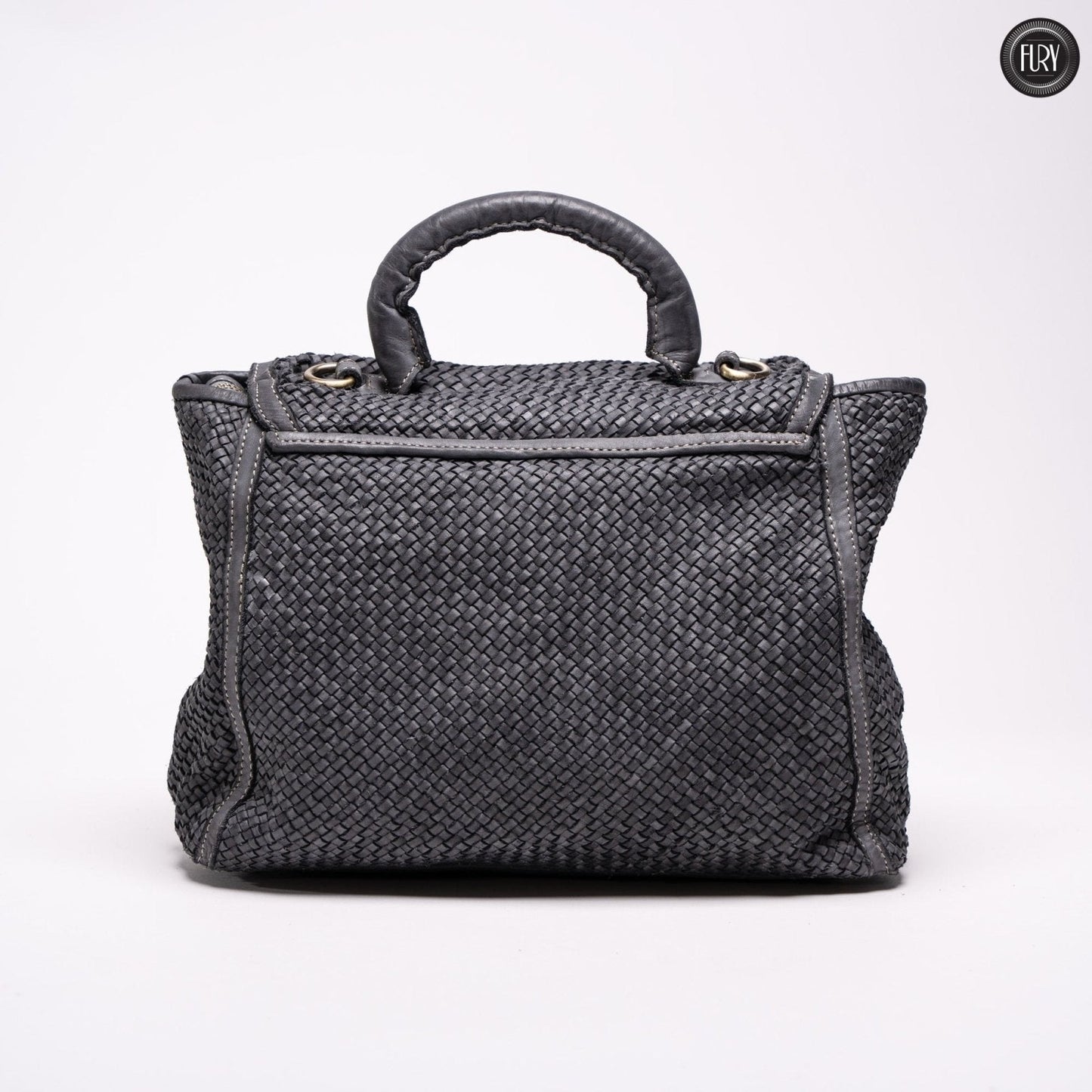 Borsa Camilla in pelle intrecciata