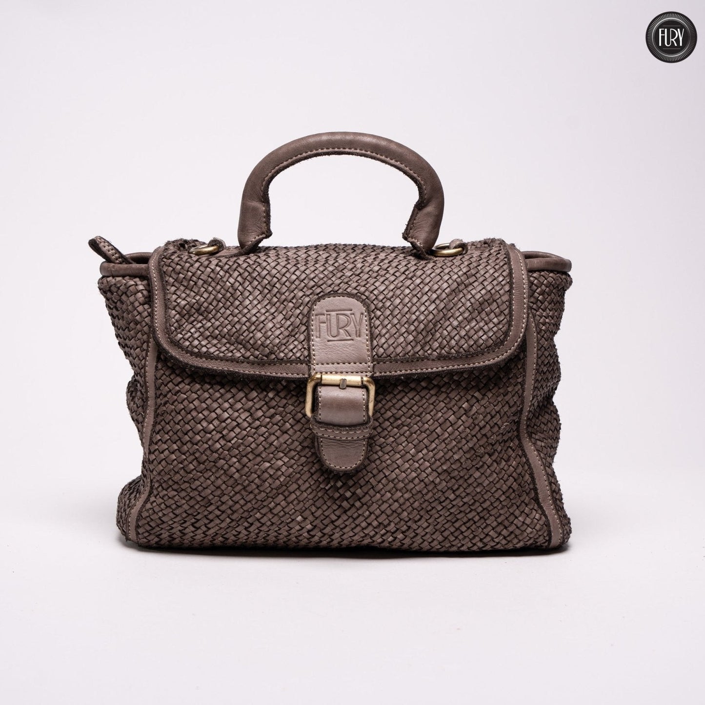 Borsa Camilla in pelle intrecciata