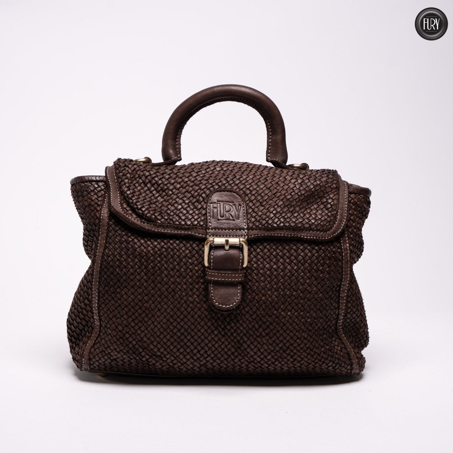 Borsa Camilla in pelle intrecciata