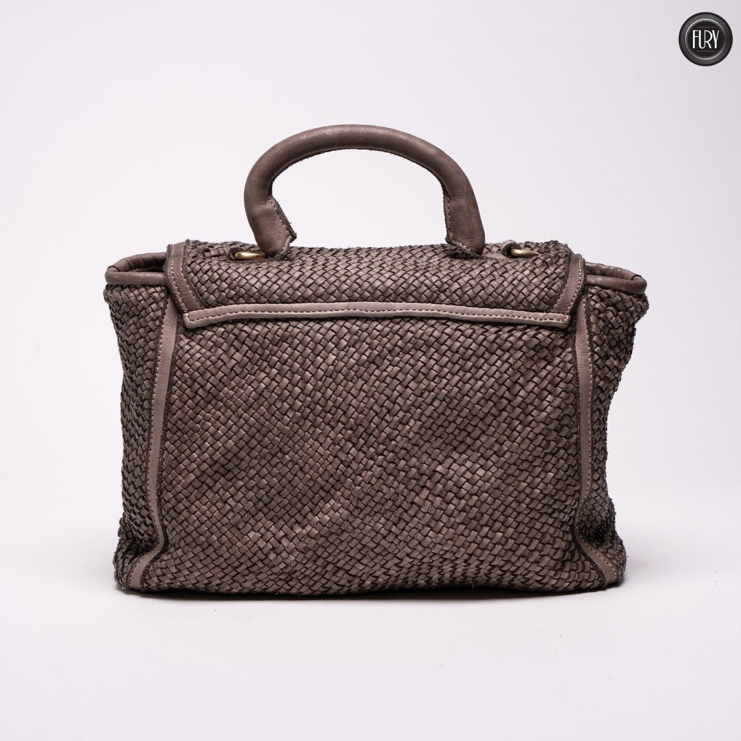 Borsa Camilla in pelle intrecciata