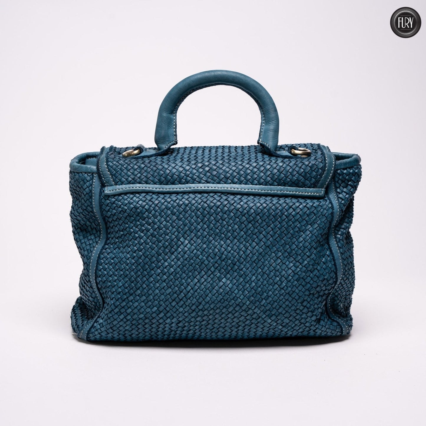 Borsa Camilla in pelle intrecciata