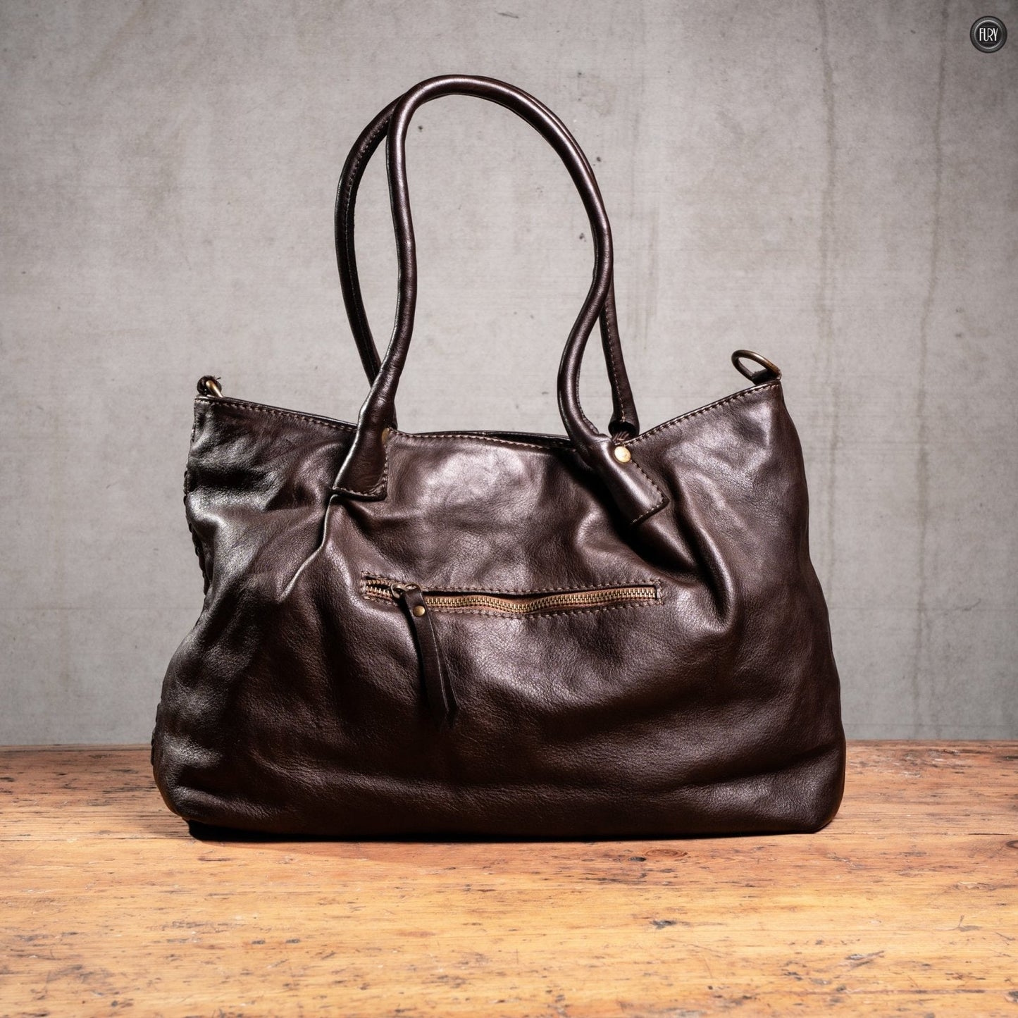 Borsa Caterina Riva in pelle intrecciata
