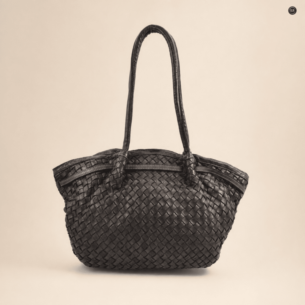 Borsa Cecilia in pelle intrecciata