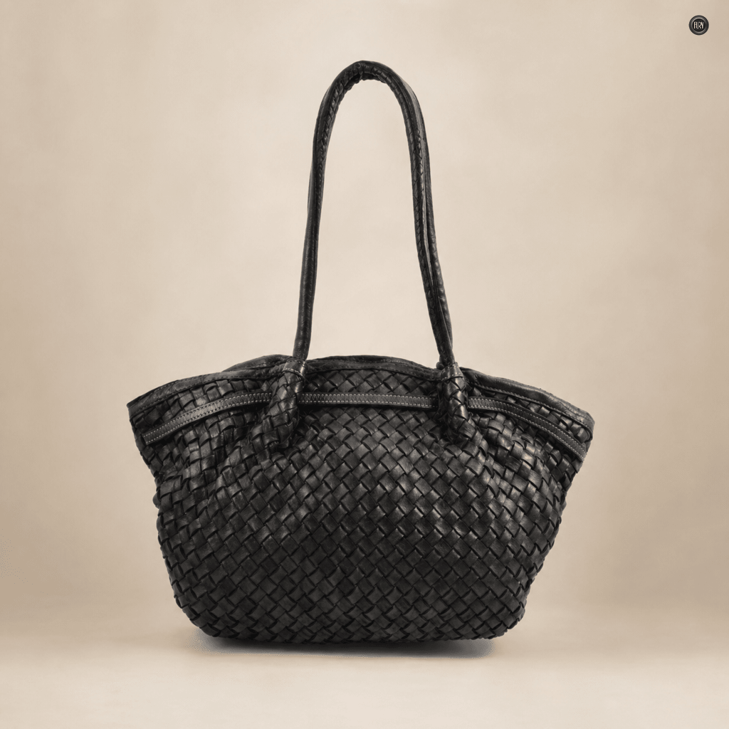 Borsa Cecilia in pelle intrecciata
