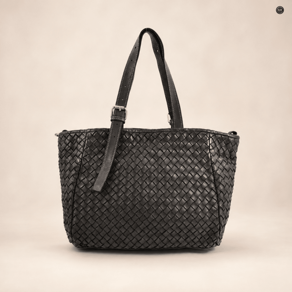 Borsa Costanza in pelle intrecciata