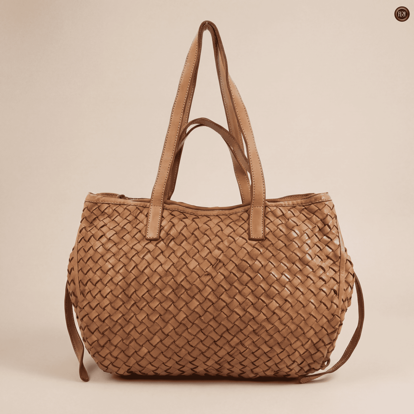Borsa Flaminia in pelle intrecciata