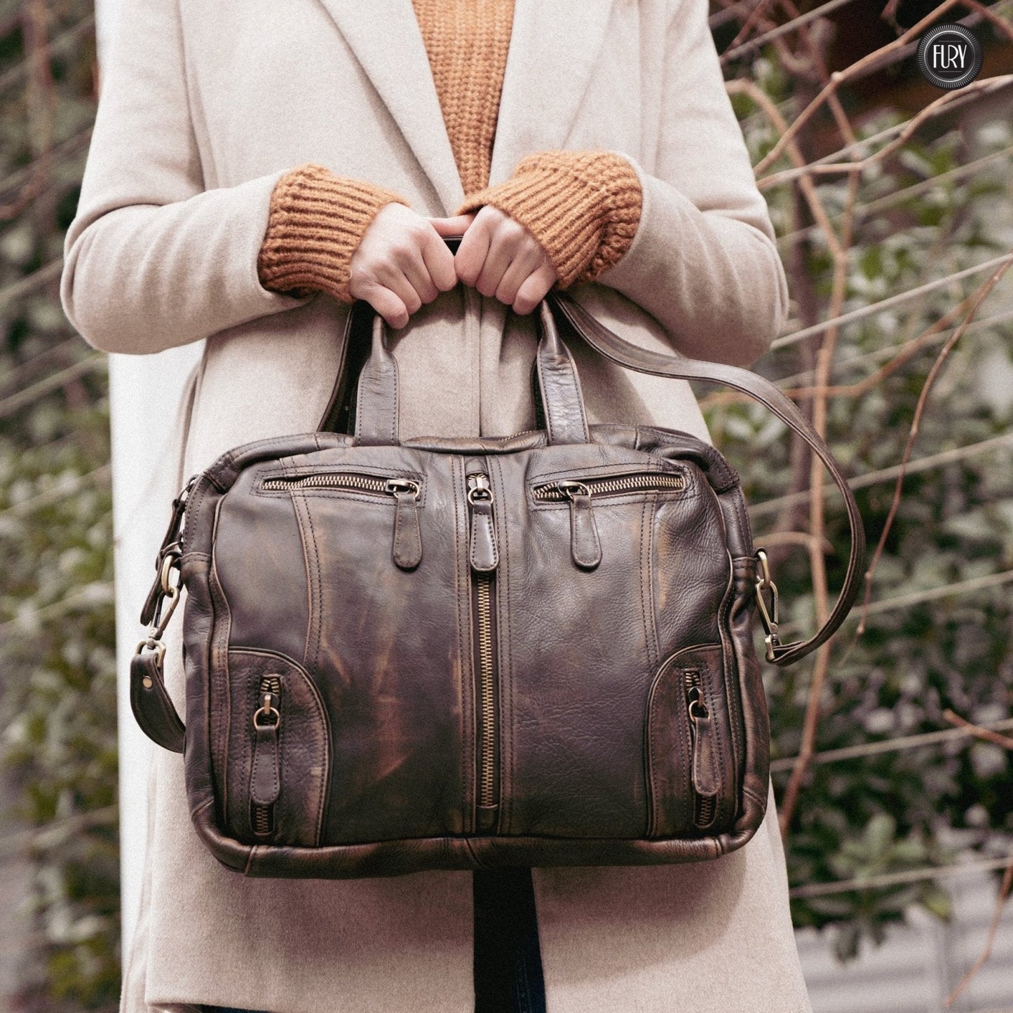 Borsa Heritage 49 in pelle - Edizione limitata