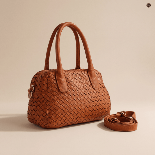 Borsa Lea in pelle intrecciata