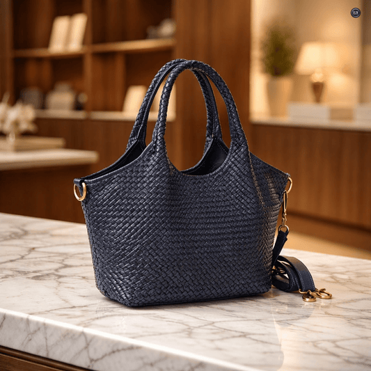 Borsa Nola Maxi in pelle intrecciata